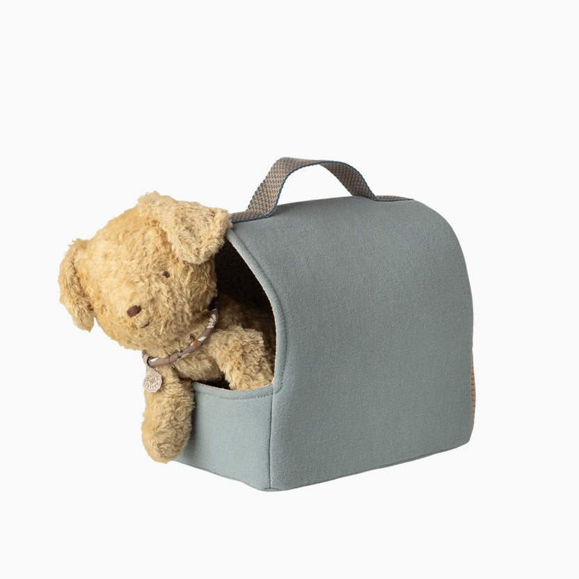 Pet Carrier Dusty Blue - Bolsa de Transporte Maileg