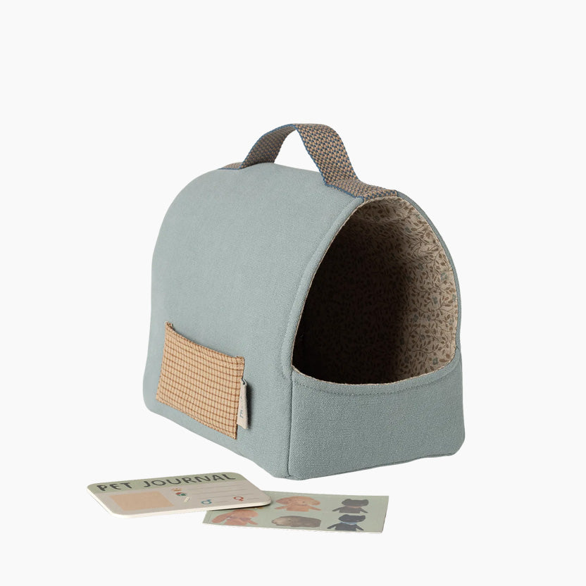 Pet Carrier Dusty Blue - Bolsa de Transporte Maileg