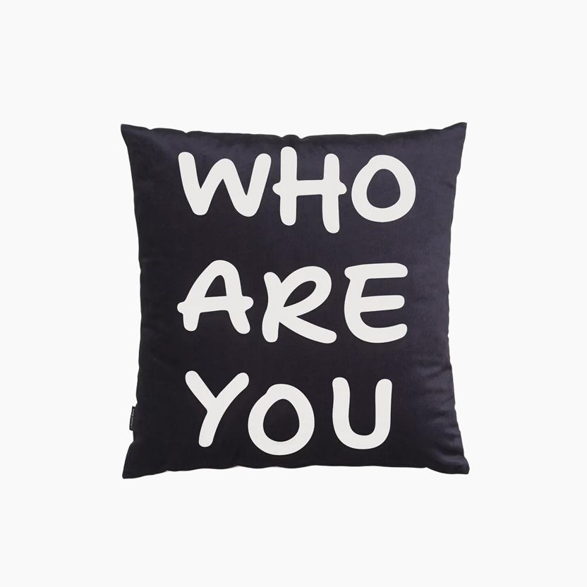 Who Are You Cushion  Shantell Martin