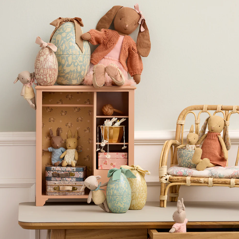 Easter egg with micro Rabbitl - Cream yellow