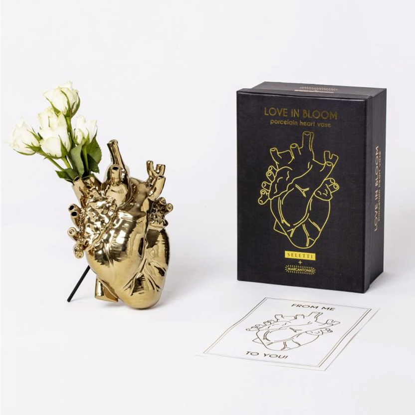 Vaso Love in Bloom  Gold