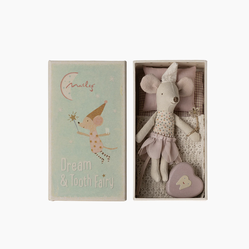 Tooth Fairy Mouse in Matchbox Rose
